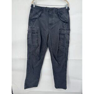 GAP Cargo Pant Men 32/34 Grey Grunge Skater Blue Collar‎ Punk Hobo Y2K Relaxed